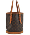 Authentic Louis Vuitton Monogram Bucket PM Shoulder Tote Bag M42238 Junk 9419J