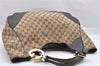 Authentic GUCCI Charlotte Shoulder Tote Bag GG Canvas Leather 203504 Brown 9420I