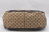 Authentic GUCCI Charlotte Shoulder Tote Bag GG Canvas Leather 203504 Brown 9420I