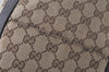 Authentic GUCCI Charlotte Shoulder Tote Bag GG Canvas Leather 203504 Brown 9420I