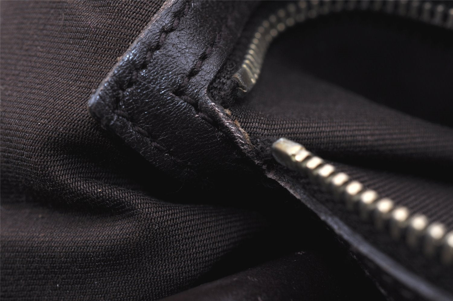 Authentic GUCCI Charlotte Shoulder Tote Bag GG Canvas Leather 203504 Brown 9420I