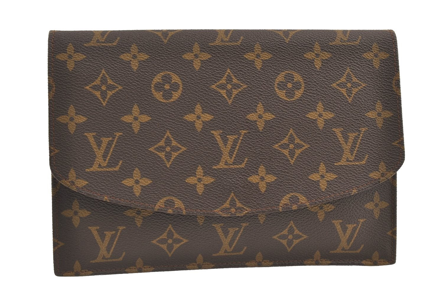 Authentic Louis Vuitton Monogram Pochette Rabat Clutch Bag Old Model LV 9421J