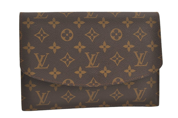Authentic Louis Vuitton Monogram Pochette Rabat Clutch Bag Old Model LV 9421J