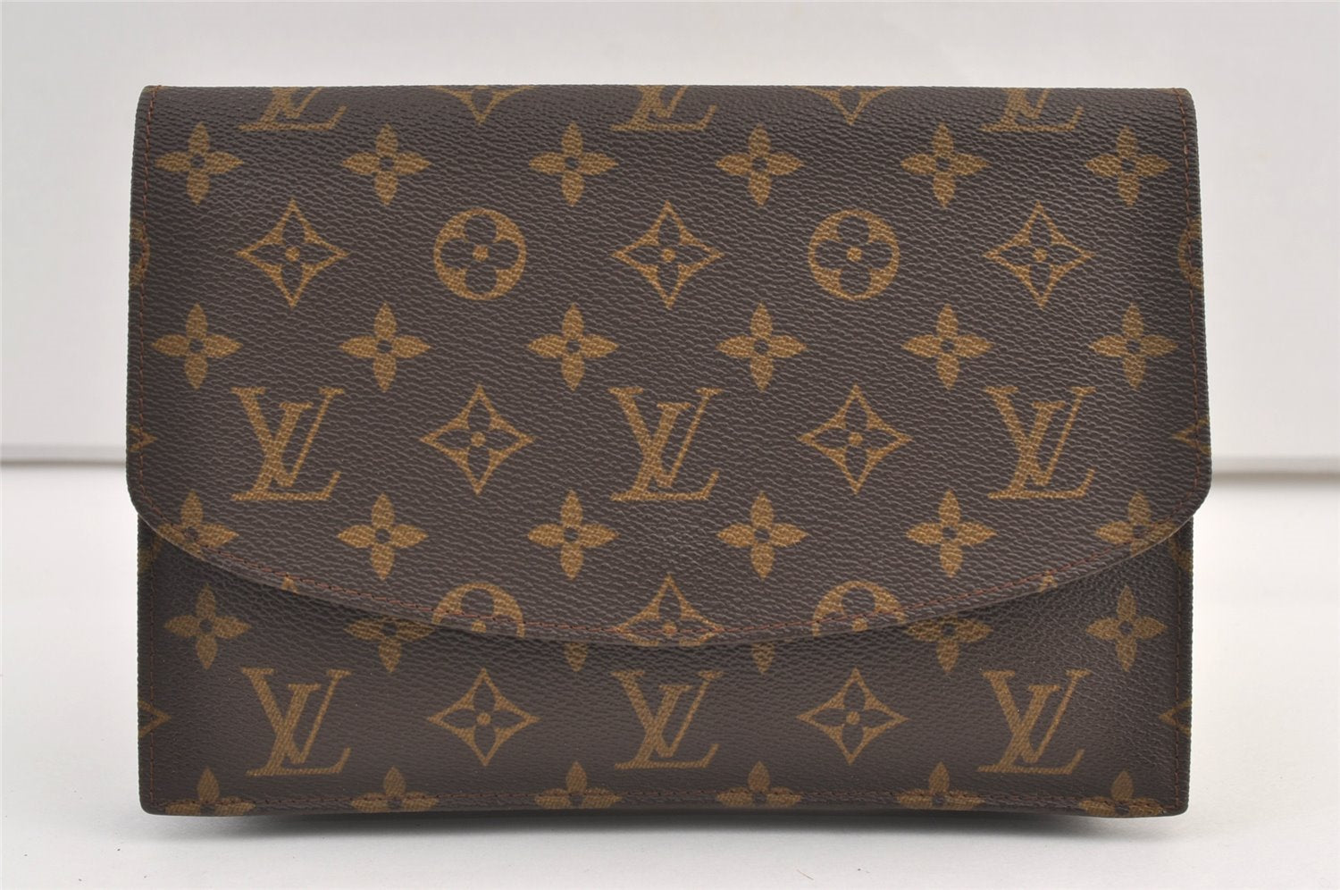 Authentic Louis Vuitton Monogram Pochette Rabat Clutch Bag Old Model LV 9421J