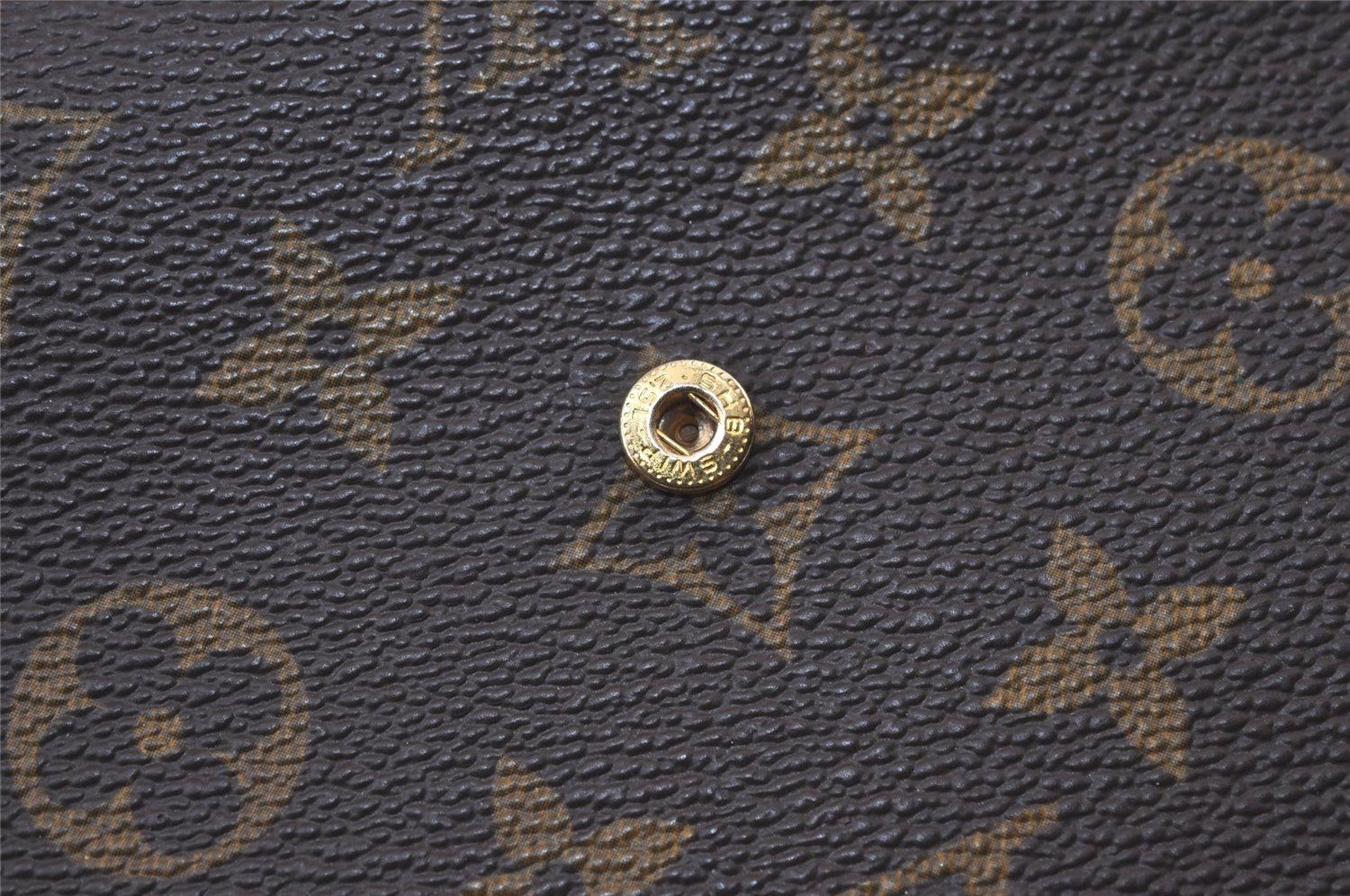 Authentic Louis Vuitton Monogram Pochette Rabat Clutch Bag Old Model LV 9421J