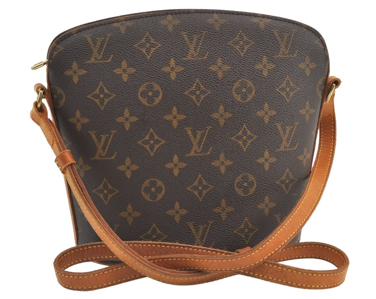Authentic Louis Vuitton Monogram Drouot Shoulder Cross Body Bag M51290 LV 9422J