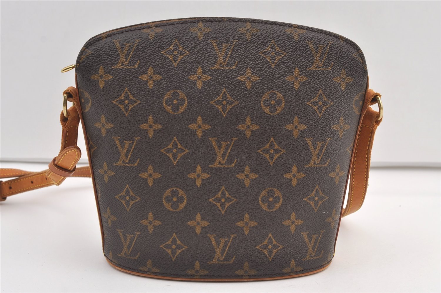 Authentic Louis Vuitton Monogram Drouot Shoulder Cross Body Bag M51290 LV 9422J