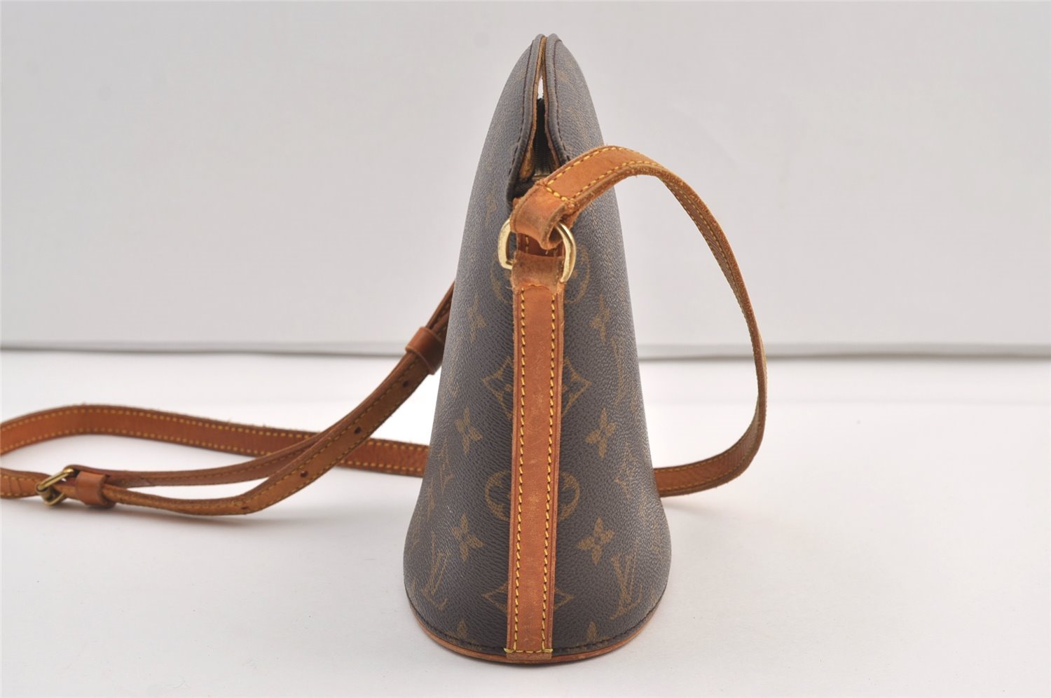 Authentic Louis Vuitton Monogram Drouot Shoulder Cross Body Bag M51290 LV 9422J