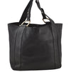 Authentic GUCCI Vintage Shoulder Tote Bag Leather 257051 Black 9424I