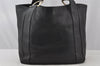 Authentic GUCCI Vintage Shoulder Tote Bag Leather 257051 Black 9424I