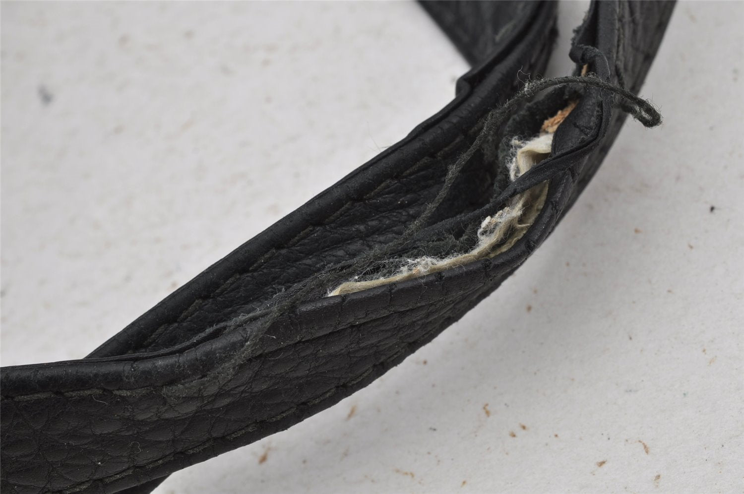 Authentic GUCCI Vintage Shoulder Tote Bag Leather 257051 Black 9424I