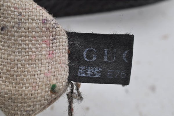 Authentic GUCCI Vintage Shoulder Tote Bag Leather 257051 Black 9424I