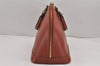 Authentic Louis Vuitton Epi Alma PM Hand Bag Brown M52143 LV 9424J