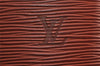 Authentic Louis Vuitton Epi Alma PM Hand Bag Brown M52143 LV 9424J