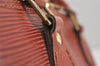 Authentic Louis Vuitton Epi Alma PM Hand Bag Brown M52143 LV 9424J