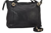 Authentic GUCCI Miss GG 2Way Hand Shoulder Cross Bag Leather 323675 Black 9425I