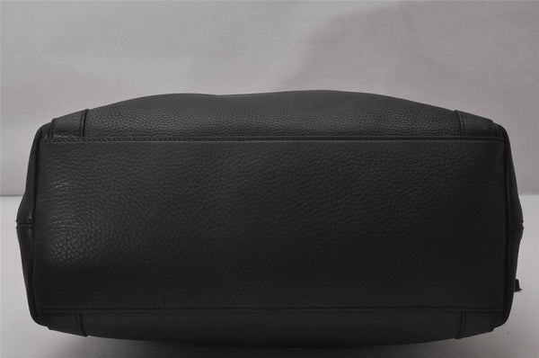 Authentic GUCCI Miss GG 2Way Hand Shoulder Cross Bag Leather 323675 Black 9425I