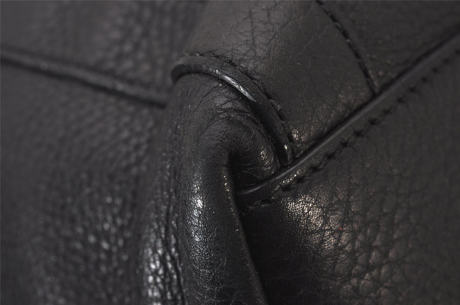 Authentic GUCCI Miss GG 2Way Hand Shoulder Cross Bag Leather 323675 Black 9425I