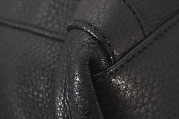 Authentic GUCCI Miss GG 2Way Hand Shoulder Cross Bag Leather 323675 Black 9425I