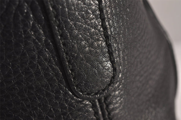 Authentic GUCCI Miss GG 2Way Hand Shoulder Cross Bag Leather 323675 Black 9425I