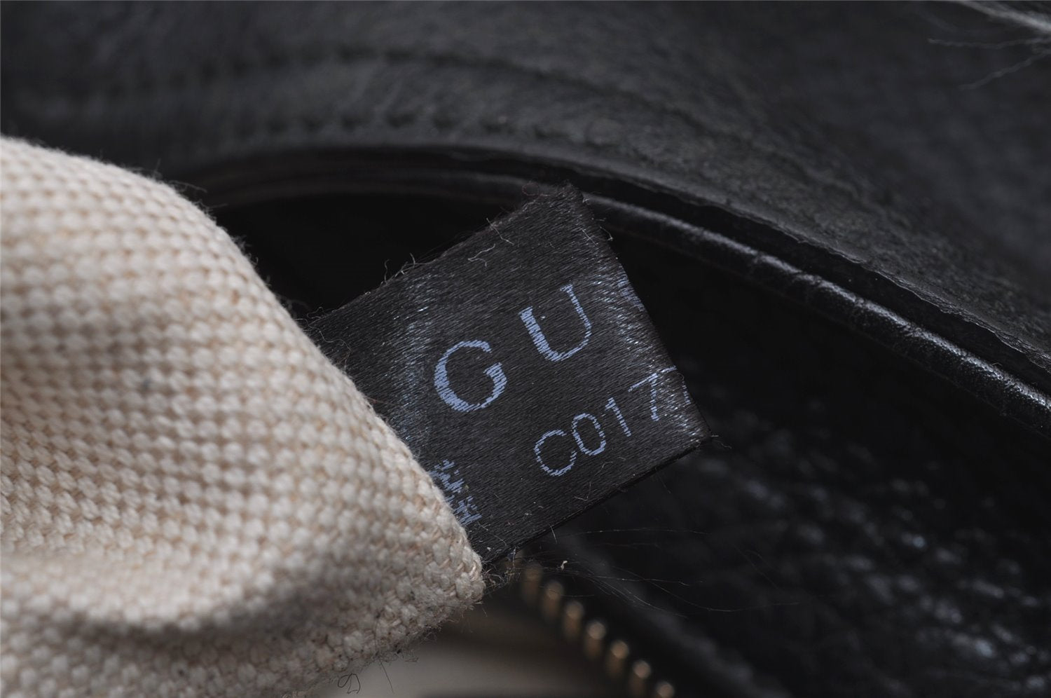 Authentic GUCCI Miss GG 2Way Hand Shoulder Cross Bag Leather 323675 Black 9425I