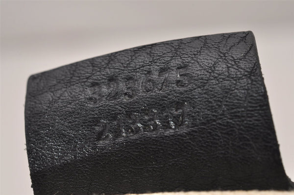 Authentic GUCCI Miss GG 2Way Hand Shoulder Cross Bag Leather 323675 Black 9425I