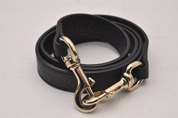 Authentic GUCCI Miss GG 2Way Hand Shoulder Cross Bag Leather 323675 Black 9425I