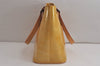 Authentic Louis Vuitton Vernis Houston Shoulder Hand Bag Yellow M91004 LV 9425J