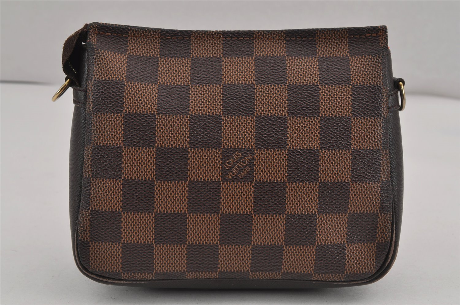 Authentic Louis Vuitton Damier Trousse Makeup Hand Bag Pouch N51982 Junk 9426J