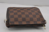 Authentic Louis Vuitton Damier Trousse Makeup Hand Bag Pouch N51982 Junk 9426J