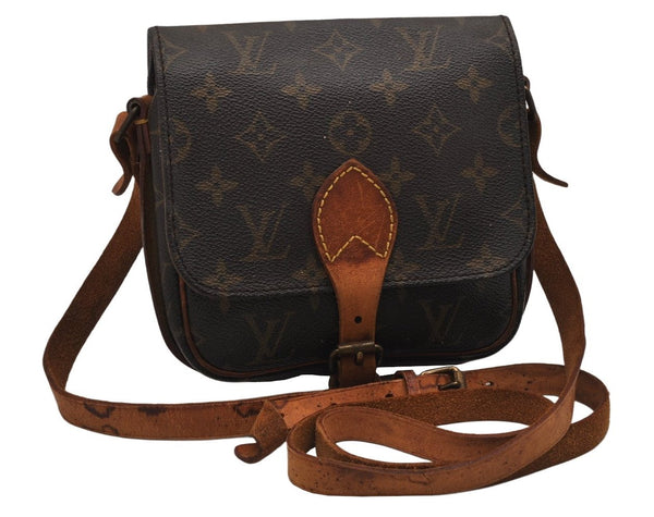Authentic Louis Vuitton Monogram Cartouchiere PM M51254 Shoulder Cross Bag 9427J