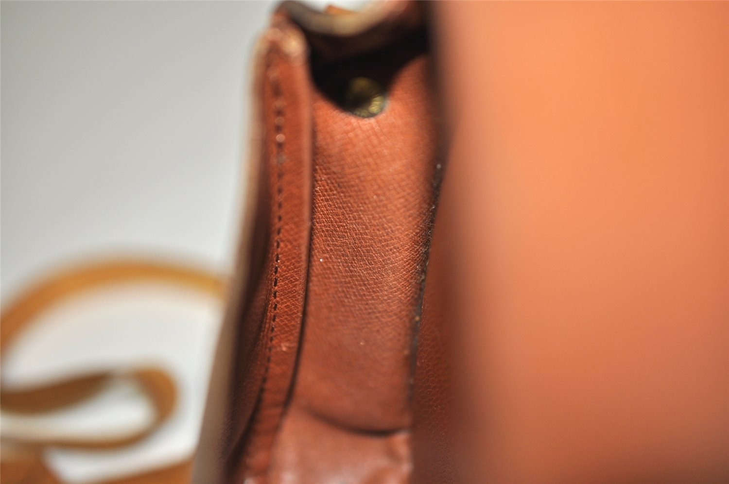 Authentic Louis Vuitton Monogram Cartouchiere PM M51254 Shoulder Cross Bag 9427J