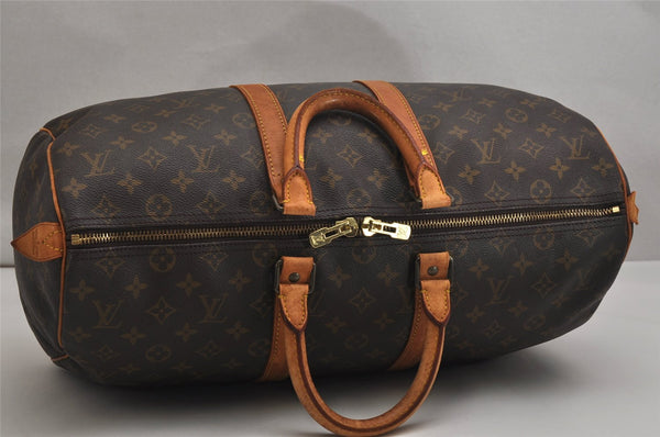 Authentic Louis Vuitton Monogram Keepall 45 Travel Boston Bag M41428 LV 9428J