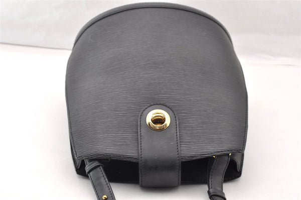 Authentic Louis Vuitton Epi Cluny Shoulder Bag Purse Black M52252 LV 9429I