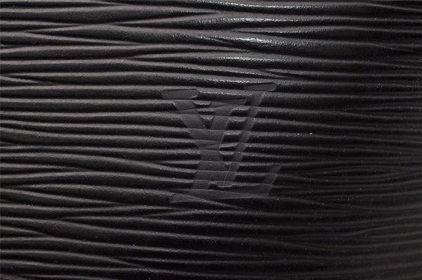 Authentic Louis Vuitton Epi Cluny Shoulder Bag Purse Black M52252 LV 9429I