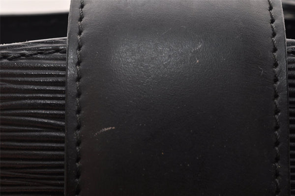 Authentic Louis Vuitton Epi Cluny Shoulder Bag Purse Black M52252 LV 9429I