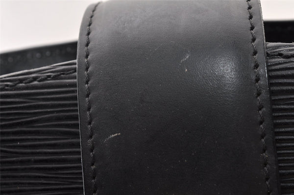 Authentic Louis Vuitton Epi Cluny Shoulder Bag Purse Black M52252 LV 9429I