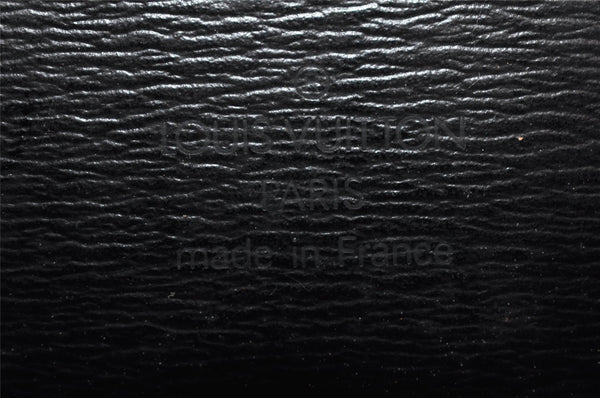 Authentic Louis Vuitton Epi Cluny Shoulder Bag Purse Black M52252 LV 9429I