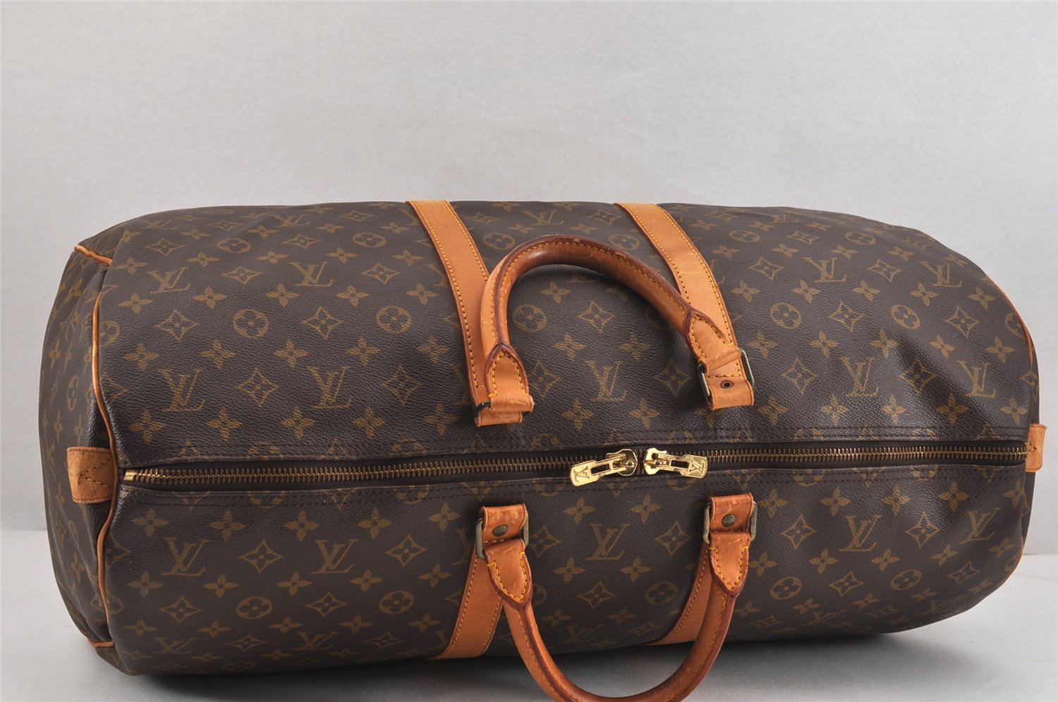 Authentic Louis Vuitton Monogram Keepall 55 Travel Boston Bag M41424 LV 9429J