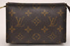 Authentic Louis Vuitton Monogram Poche Toilette 15 M47546 Cosmetics Pouch 9431J