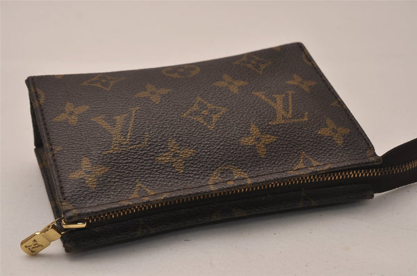 Authentic Louis Vuitton Monogram Poche Toilette 15 M47546 Cosmetics Pouch 9431J