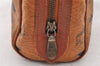 Authentic MCM Visetos Leather Vintage 2Way Shoulder Hand Bag Purse Brown 9432I