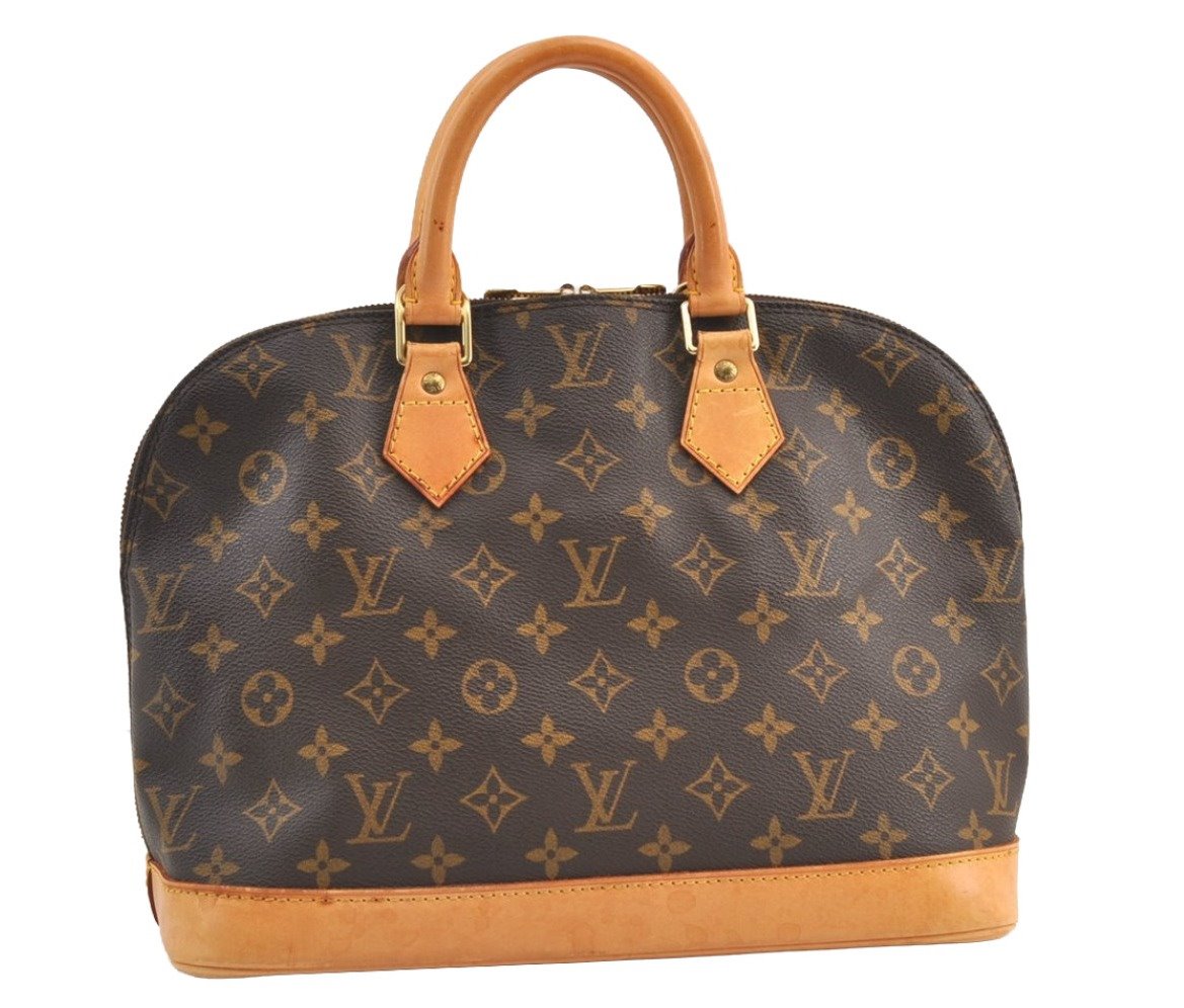 Authentic Louis Vuitton Monogram Alma Hand Bag Purse M51130 LV 9432J