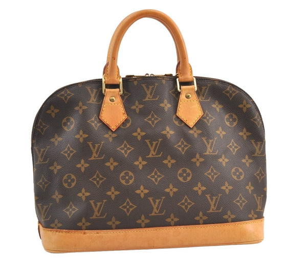 Authentic Louis Vuitton Monogram Alma Hand Bag Purse M51130 LV 9432J
