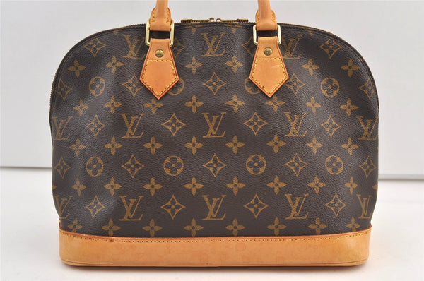 Authentic Louis Vuitton Monogram Alma Hand Bag Purse M51130 LV 9432J
