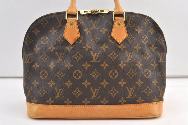 Authentic Louis Vuitton Monogram Alma Hand Bag Purse M51130 LV 9432J
