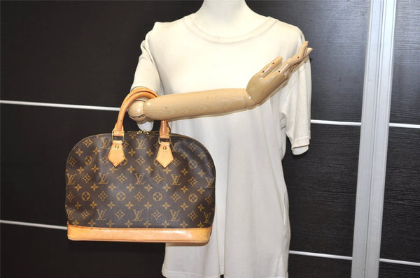 Authentic Louis Vuitton Monogram Alma Hand Bag Purse M51130 LV 9432J