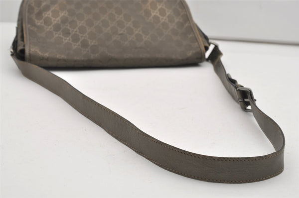 Authentic GUCCI GG Imprime Shoulder Cross Bag GG PVC Leather 201732 Brown 9433I