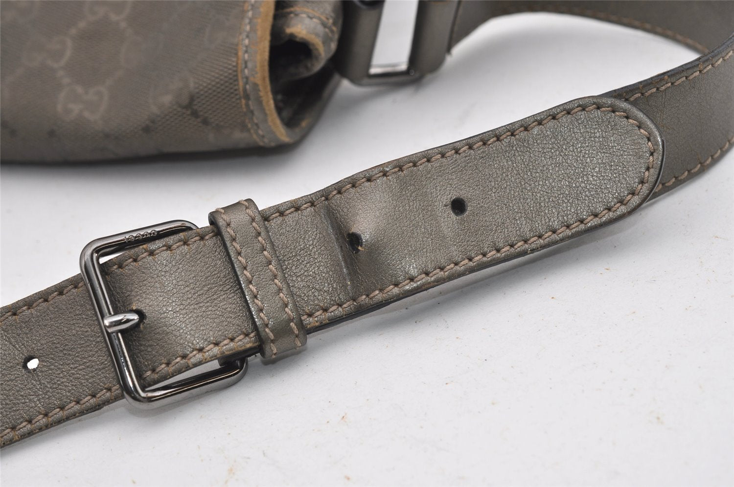 Authentic GUCCI GG Imprime Shoulder Cross Bag GG PVC Leather 201732 Brown 9433I