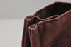 Authentic HERMES Vintage Fourre Tout MM Hand Tote Bag Canvas Brown 9434J